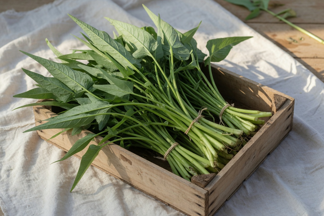 福連蔬菜綜合農場全年供應的產銷履歷空心菜
